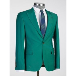 Costum barbati verde business casual